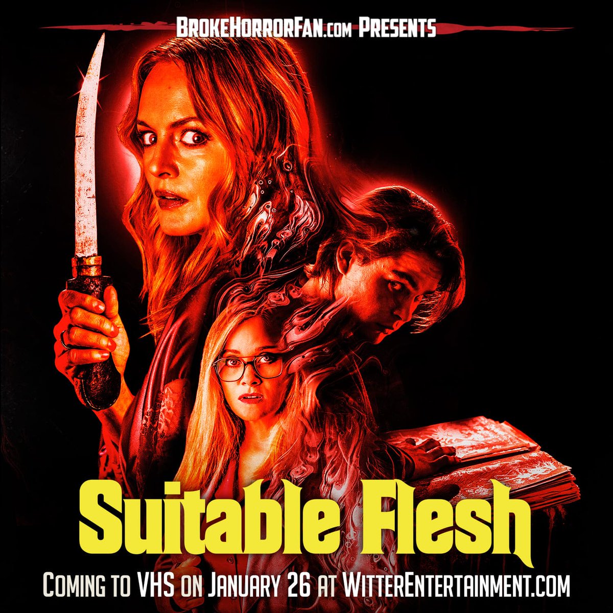 Broke Horror Fan presents Suitable Flesh on VHS! On sale January 26 at @WitterEnt. Details: brokehorrorfan.com/post/739056080…