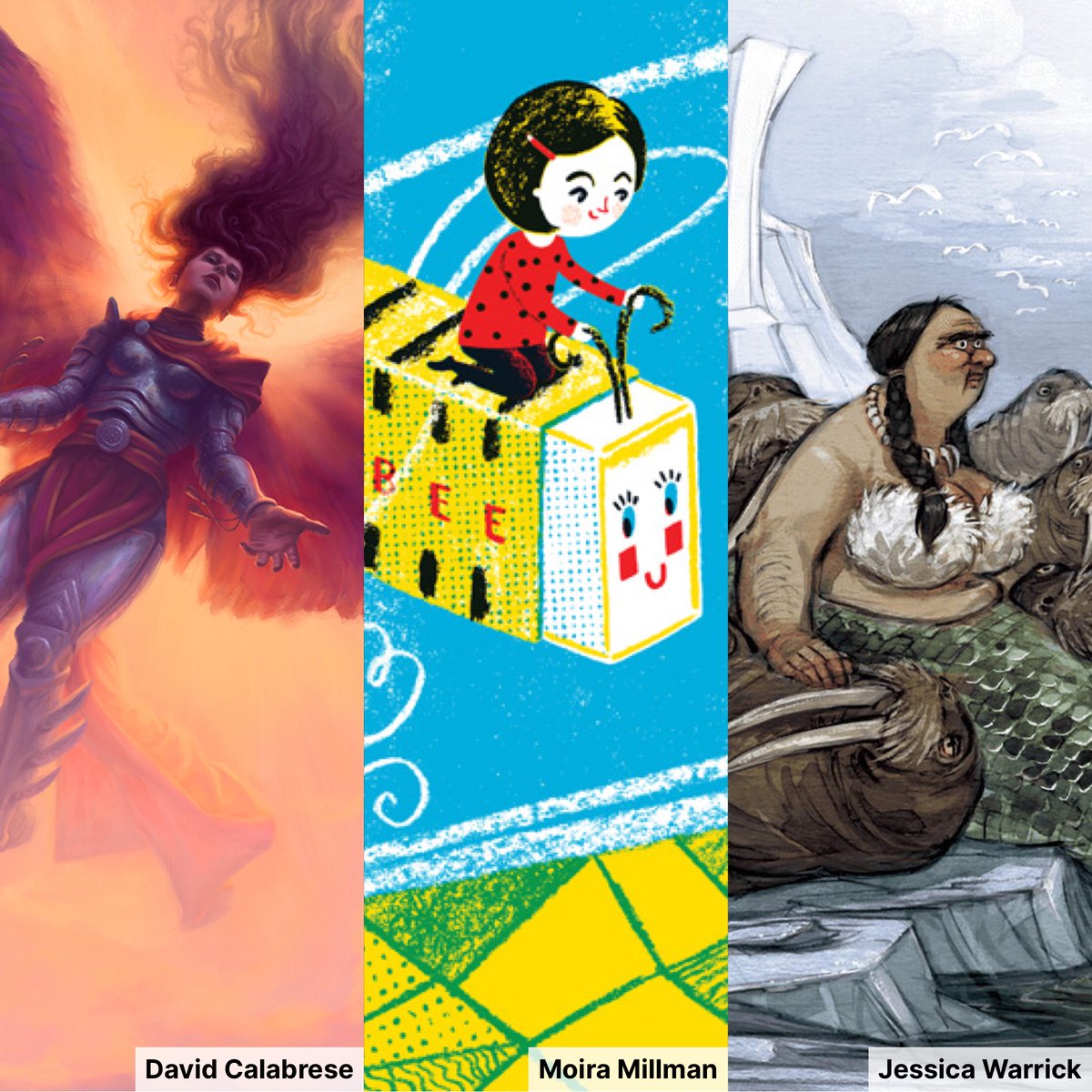 This week's featured artists are @calabrese_arts, @moiramillman and @jessica_warrick ❤️✏️ #Illustrator #Illustration