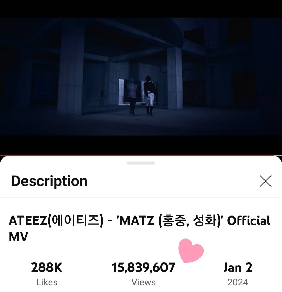 ATEEZTH_ROADIES's tweet photo. 🔊 MV #MATZ ยอดวิวได้ตาม 🎯ในสัปดาห์แรก 15M เมื่อวันที่ 7/1/67 ทินี่เก่งมากเลย ☺️ ของวันที่ 9/1/67 22:00 น. ยอดวิวมาถึง 15.8M นะคะ ขอบคุณทินี่ที่แวะมาสตรีมด้วยกันนะคะ
#MATZ_week #WeOnFire #WILL #World_A
#HONGJOONG #홍중 #SEONGHWA #성화
#ATEEZ #에이티즈 #เอทีซ @ATEEZofficial https://t.co/z0TrBpJ0lI