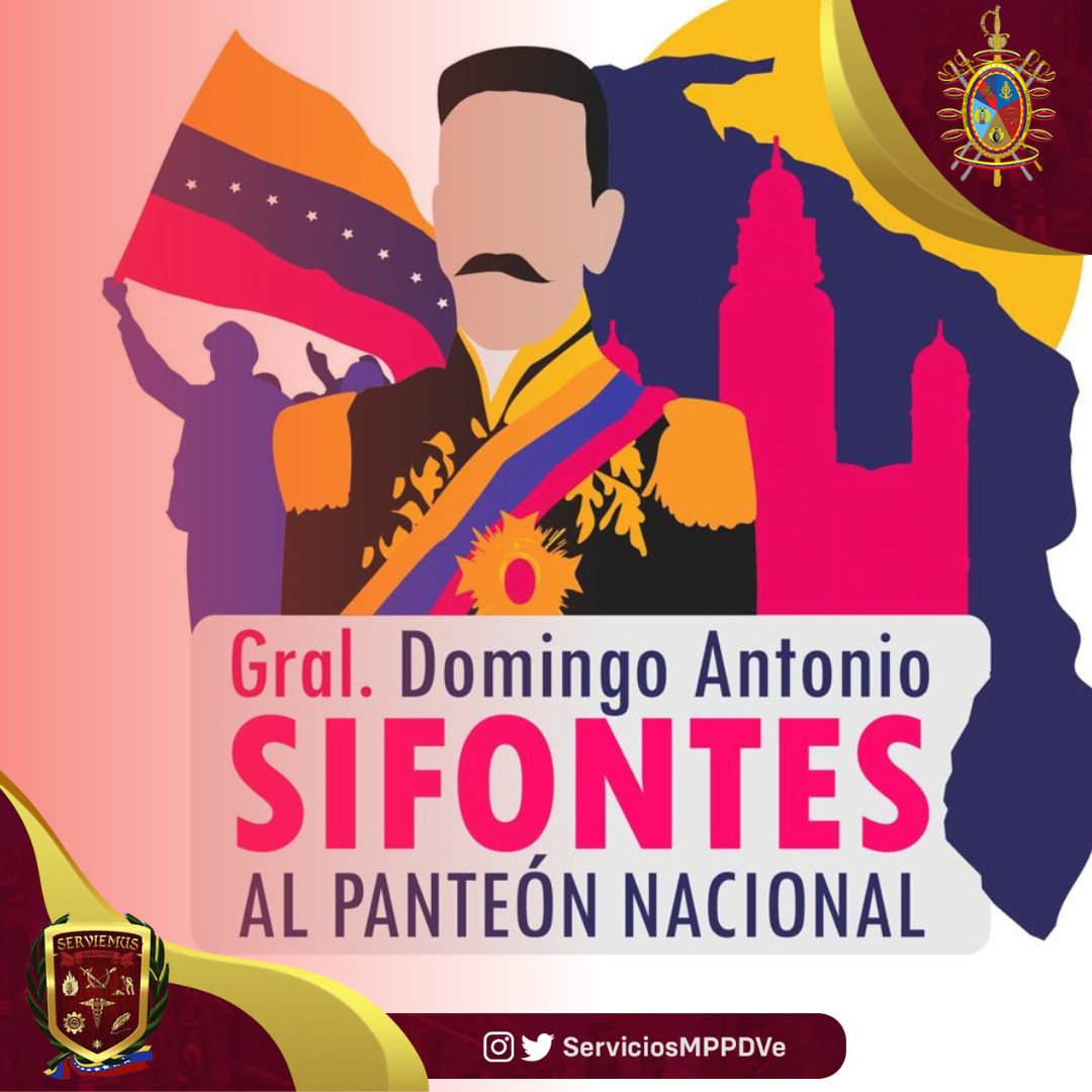 hosmilmarfv's tweet photo. #Repost Hoy #9Ene en el Panteón Nacional a las 4:00pm. Venezuela será testigo de la Inhumación de los restos mortales del GB Domingo Antonio Sifontes, héroe del Cuyuní y terror de los ingleses invasores, su coraje y lucha  marcó un hito en la historia de nuestra Patria. 🇻🇪 https://t.co/QpvM1kqXXa