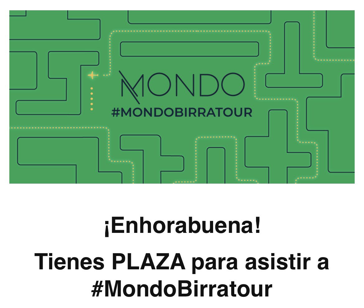 ¡Ya no queda nada! 🥳🥳🥳 #Mondobirratour @Mondo_Es <a href="/BirratourEsp/">Birratour</a> 
¿A quién más veremos por allí? 💚