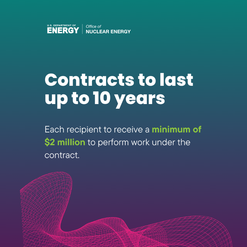 GovNuclear's tweet photo. BREAKING: @ENERGY seeks proposals to acquire enrichment services to help establish a reliable domestic supply of high-assay low-enriched uranium.