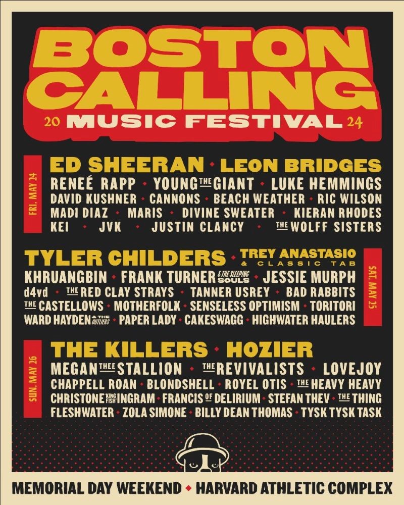 ED SHEERAN, TYLER CHILDERS and THE KILLERS headlining Boston Calling 2024!! Boston Calling Music Festival #harvardsquare #cambridgema #bostoncalling