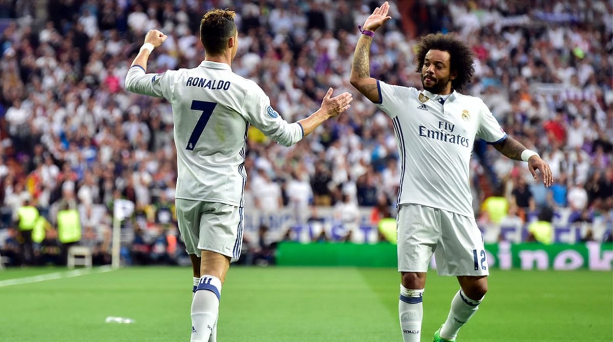 JayenMacy's tweet photo. Cristiano Ronaldo and Marcelo, an iconic duo in the football world, weaved a tale of friendship, teamwork, and shared triumphs during their unforgettable time as teammates at Real Madrid. Their partnership not only defined an era of success but also showcased the enduring bond forged on and off the pitch.

Ronaldo, renowned for his goal-scoring prowess, and Marcelo, the dynamic Brazilian full-back, complemented each other seamlessly on the field. Together, they played pivotal roles in Real Madrid's historic three consecutive UEFA Champions League victories, solidifying their status as legends of the game.

Beyond the realm of football, the camaraderie between Ronaldo and Marcelo flourished into a genuine friendship. Their shared celebrations, playful banter, and mutual respect created a positive atmosphere within the squad, influencing the team's success. Marcelo's infectious personality and Ronaldo's unwavering determination formed a dynamic synergy that inspired those around them.

When Ronaldo made a surprising move to Juventus, their friendship faced the test of distance. However, Marcelo's public displays of support and the warm exchanges between them demonstrated the resilience of their bond. Despite wearing different jerseys, the echoes of their camaraderie continued to resonate across the football world.

As both players embraced new challenges in their careers, Ronaldo at Juventus and Marcelo at Real Madrid, their friendship remained unshakeable. The mutual influence and shared experiences continued to shape their individual journeys, emphasizing that genuine connections forged in the world of football transcend the competitive nature of the sport.

In the grand narrative of football history, the story of Ronaldo and Marcelo symbolizes more than goals and trophies; it represents the enduring power of friendship. Their journey together remains a testament to the profound impact of genuine camaraderie, leaving an indelible mark on the hearts of fans and enriching the legacy of the beautiful game.