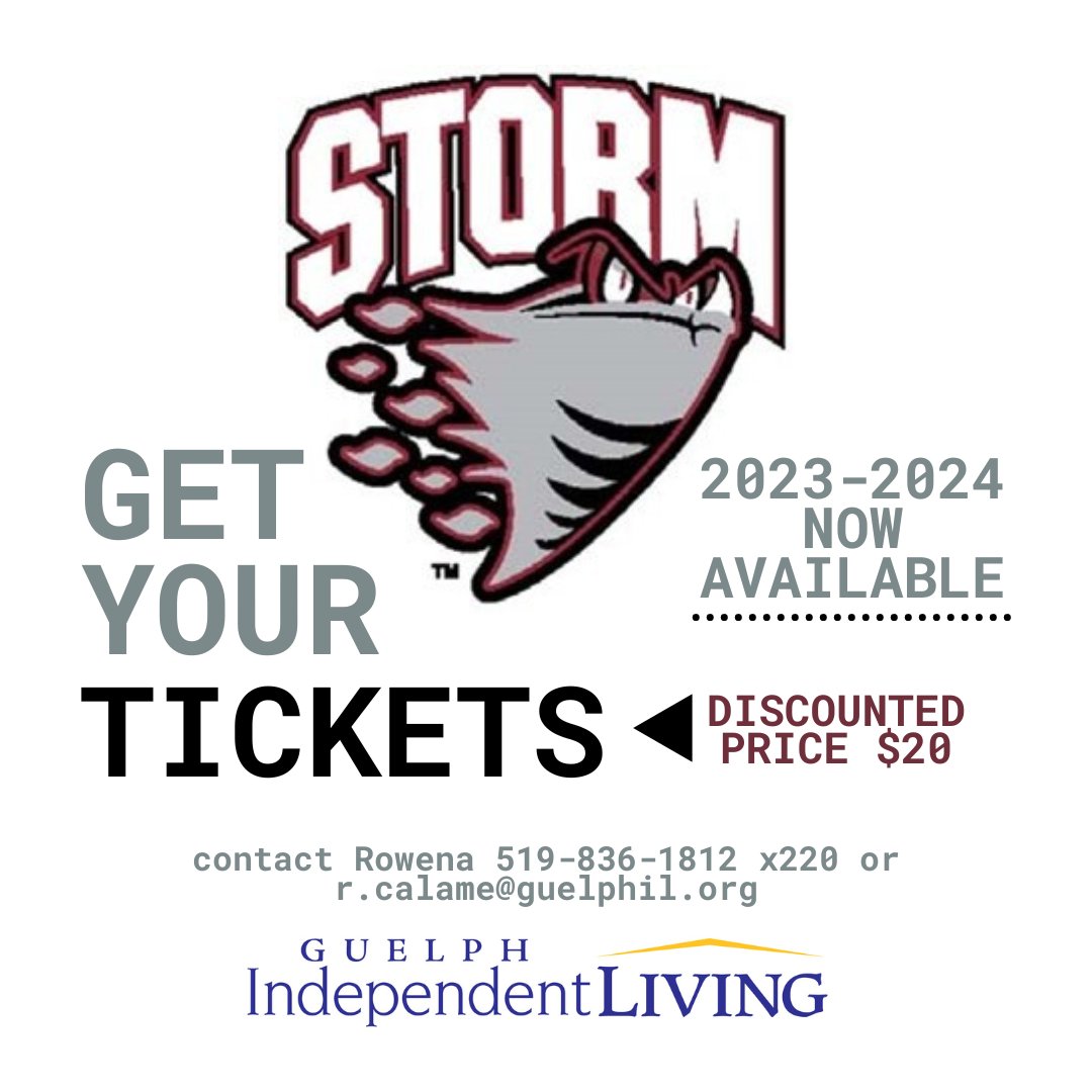 GuelphIndLiving's tweet photo. Get your vouchers for $20 each, good for any regular season game! https://t.co/BZ2TQq3xCh