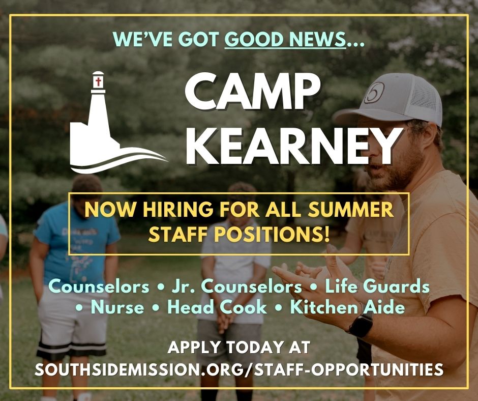 SouthSideMissio's tweet photo. Looking for a way to make an impact this summer? Apply at Camp Kearney, South Side Mission's free Christian Summer Camp! 
Apply today at https://t.co/EEvJdOrI9B https://t.co/1304mrzjka