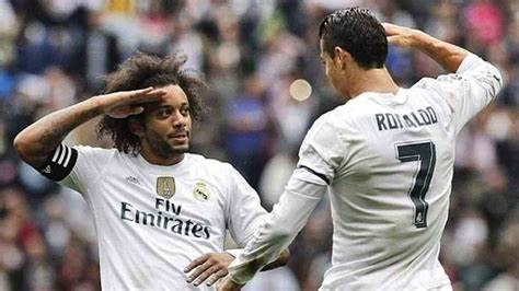 JayenMacy's tweet photo. Cristiano Ronaldo and Marcelo, an extraordinary pair in the football universe, scripted a captivating story of camaraderie and shared success during their time as teammates at Real Madrid. Their partnership not only dazzled on the pitch but also exemplified the true essence of friendship.

Ronaldo, with his unparalleled goal-scoring prowess, and Marcelo, the dynamic Brazilian full-back, formed a dynamic duo that became the backbone of Real Madrid's success. Together, they clinched back-to-back UEFA Champions League titles, leaving an indelible mark on the history of the sport.

Off the field, Ronaldo and Marcelo's friendship blossomed into a genuine bond. Their interactions, whether in celebratory moments or daily banter, showcased a camaraderie that extended beyond the professional realm. Marcelo's infectious spirit complemented Ronaldo's disciplined approach, creating a harmonious atmosphere within the squad.

The depth of their connection became even more evident when Ronaldo made a surprising move to Juventus. Despite the physical distance, their friendship endured. Marcelo, in interviews and social media posts, expressed unwavering support and fond memories of their time together, reinforcing the enduring nature of their relationship.

As both players navigated new chapters in their careers, the echoes of their camaraderie resonated. Ronaldo's goal-scoring exploits continued at Juventus, while Marcelo maintained his dynamic presence at Real Madrid. The mutual respect and admiration they held for each other became a beacon of sportsmanship in a competitive football landscape.

In the grand narrative of football legends, the story of Ronaldo and Marcelo is not just about goals and victories but a testament to the lasting impact of true friendship. Their journey together showcased that beyond the pitch, genuine connections can create a legacy that transcends the boundaries of the sport, leaving an everlasting imprint on the hearts of fans and fellow players alike.