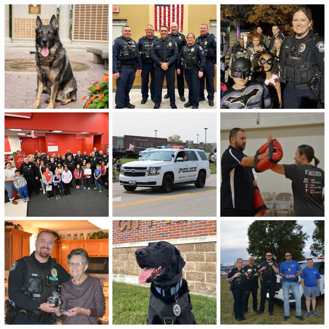 gvmopolice's tweet photo. Happy National Law Enforcement Appreciation Day to our valued members of the Grain Valley Police Department! And thank you to all the courageous people who serve in law enforcement and dedicate their lives to ensuring the safety of our communities. https://t.co/WbFmju81KQ