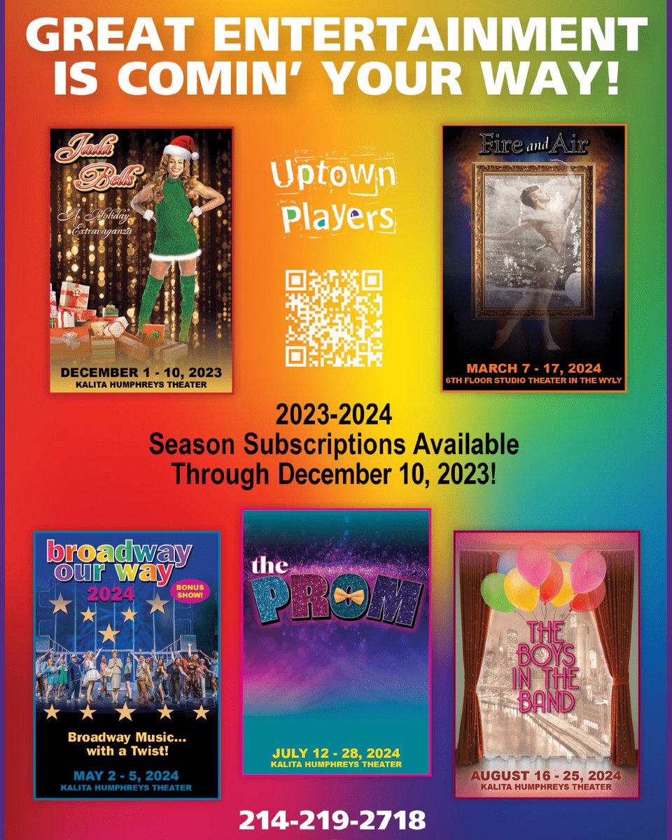 LGBTQChamberDFW's tweet photo. Uptown Players is a present professional theatre that meets a rising demand in the community for audiences to see their life experiences represented on stage.

https://t.co/eU1fMRIKPv https://t.co/5hZK1UYa6q
