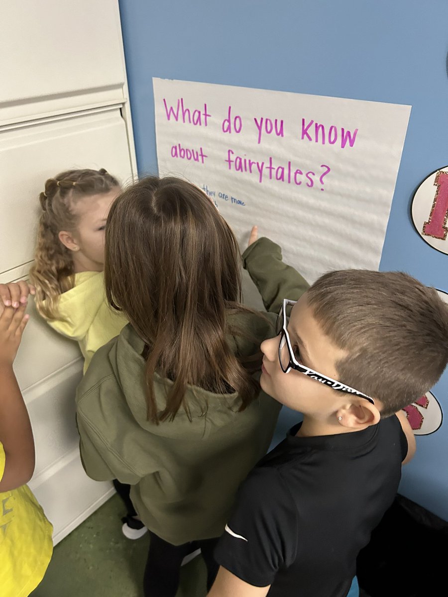 Today we activated our prior knowledge to help kickstart our new module on Fairytales 🏰