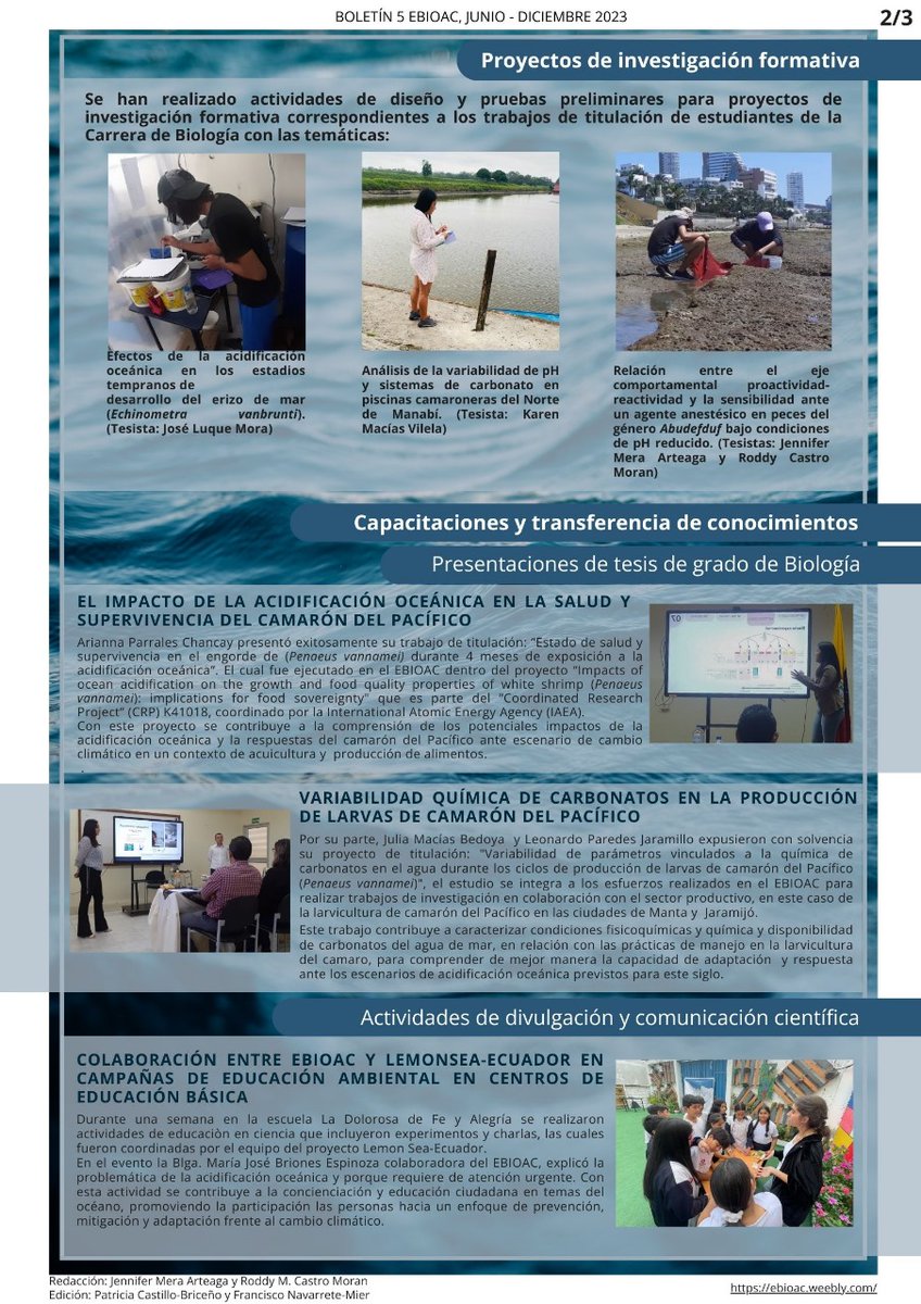 SciArii23's tweet photo. BOLETÍN 5 del laboratorio #EBIOAC https://t.co/pswVDVPaT4