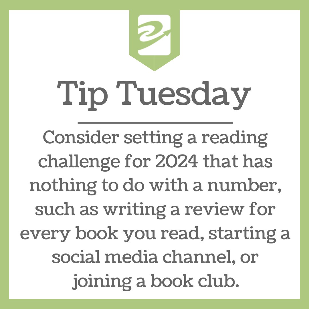 Consider setting a reading challenge for 2024 that has nothing to do with a number, such as writing a review for every book you read, starting a social media channel (such as a Bookstagram account, Booktube channel, blog, or BookTok) to share your recs, or joining a book club.