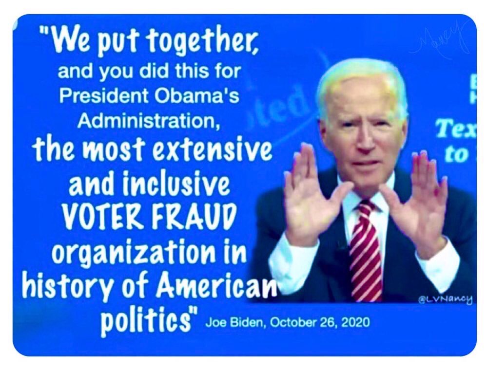 LovelyGigi33's tweet photo. Joe stole the Election and did NOT win. The involved #Democratic guilty party know that
#BidenIsIllegitimate https://t.co/ti1QYYYYed