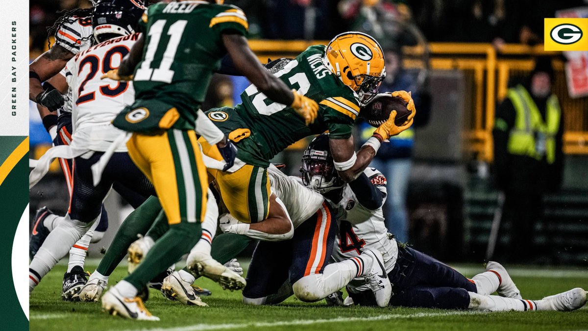 WR <a href="/WicksDontayvion/">TAY$</a> has been nominated for NFL Rookie of the Week after catching two TDs in Sunday's 17-9 win over the Chicago Bears!

Vote for him here 🗳️: pckrs.com/5qb657ub

#GoPackGo