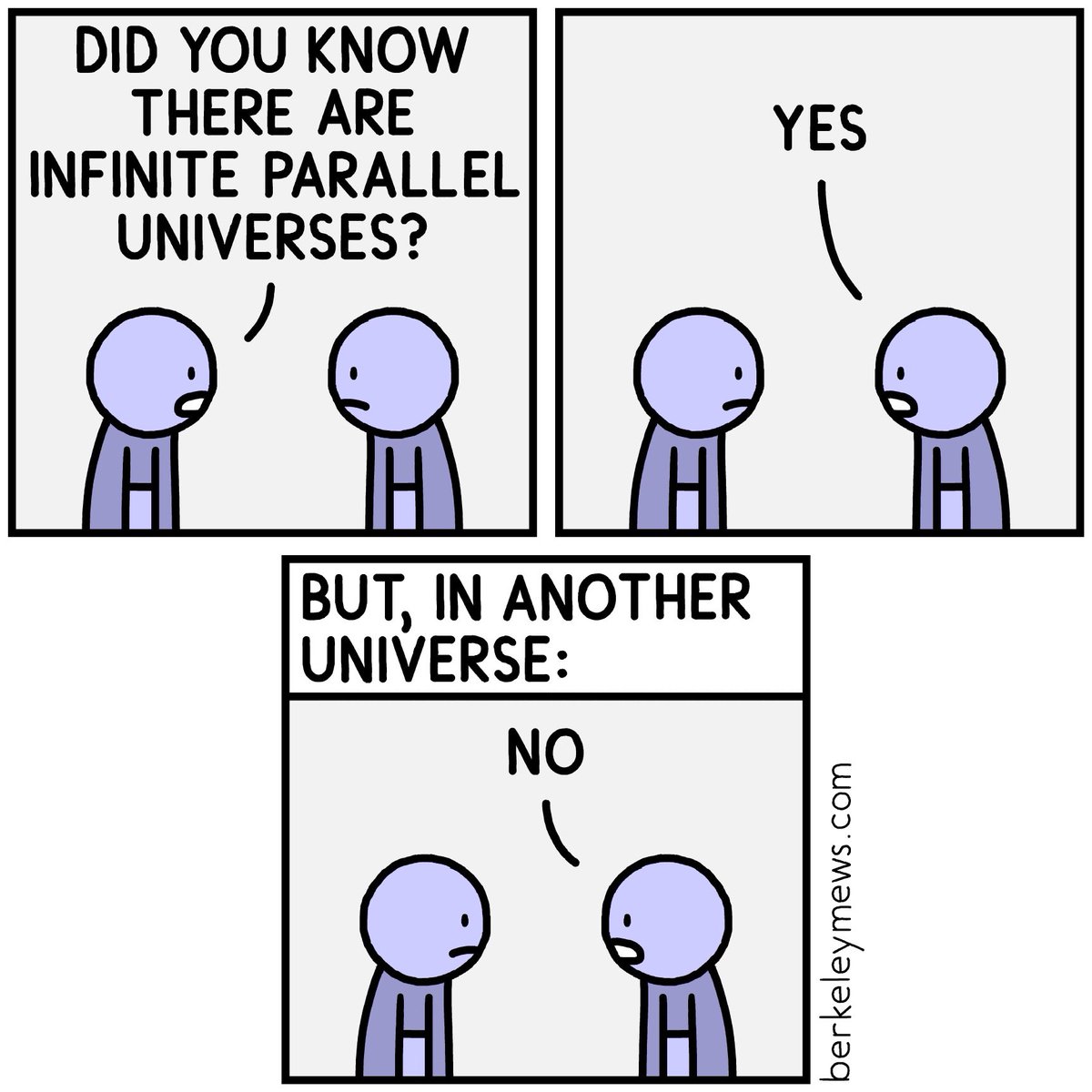 Infinite parallel universes 