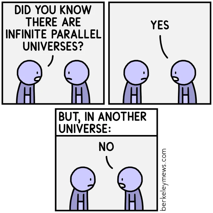 Infinite parallel universes 