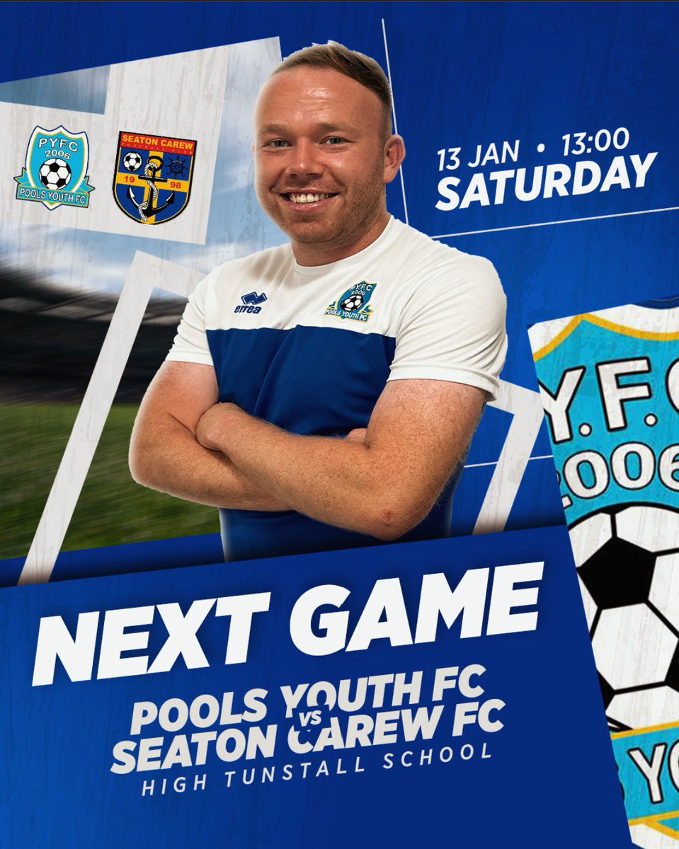 𝙉𝙚𝙭𝙩 𝙪𝙥 𝙛𝙤𝙧 𝙩𝙝𝙚 𝙡𝙖𝙙𝙨

📅 Saturday 13th January
🆚 Seaton Carew 
🏆 <a href="/WearsideLeague/">Wearside League</a> 
🏟️ High Tunstall, TS26 0LQ
⏰ 1pm 
🎟️ £3 £1

We begin 2024 with a local derby at home to <a href="/SeatonCarewFC/">Seaton Carew FC</a> with an earlier kick off of 1pm why not come along and support the lads.