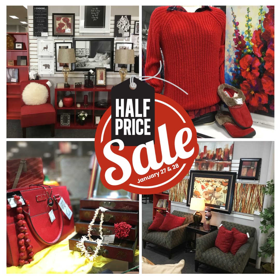 stuffetcinc's tweet photo. Our Semi-Annual 1/2 Price Sale is happening this month!  Join us January 27 &amp; 28 and save 50% off on most full priced items!  Learn all the details here: https://t.co/FyK7gflLmp https://t.co/JVk2E0HGpe
