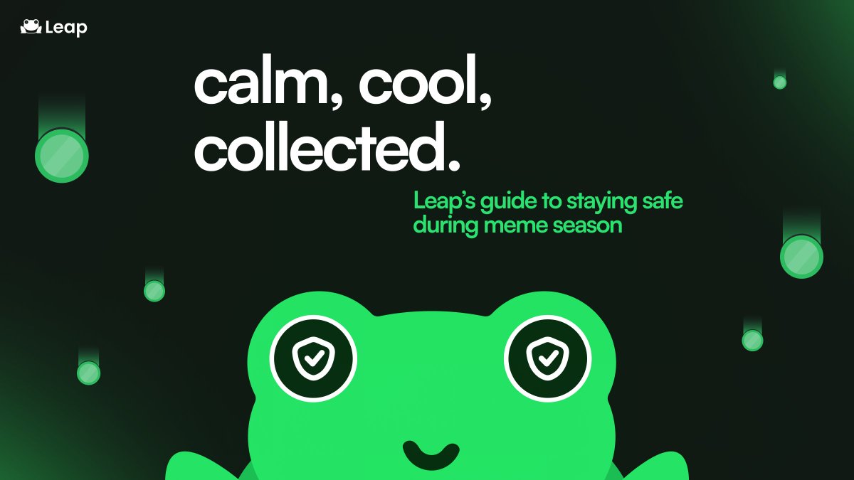 leap_wallet's tweet photo. airdrop &amp; memecoin season is on, but that doesn't mean you should get carried away by hype 👼

it doesn't take a lot to keep your wallets safe &amp; secure 🔒

four important things you should always keep in mind ↓ https://t.co/f5XHwly73T