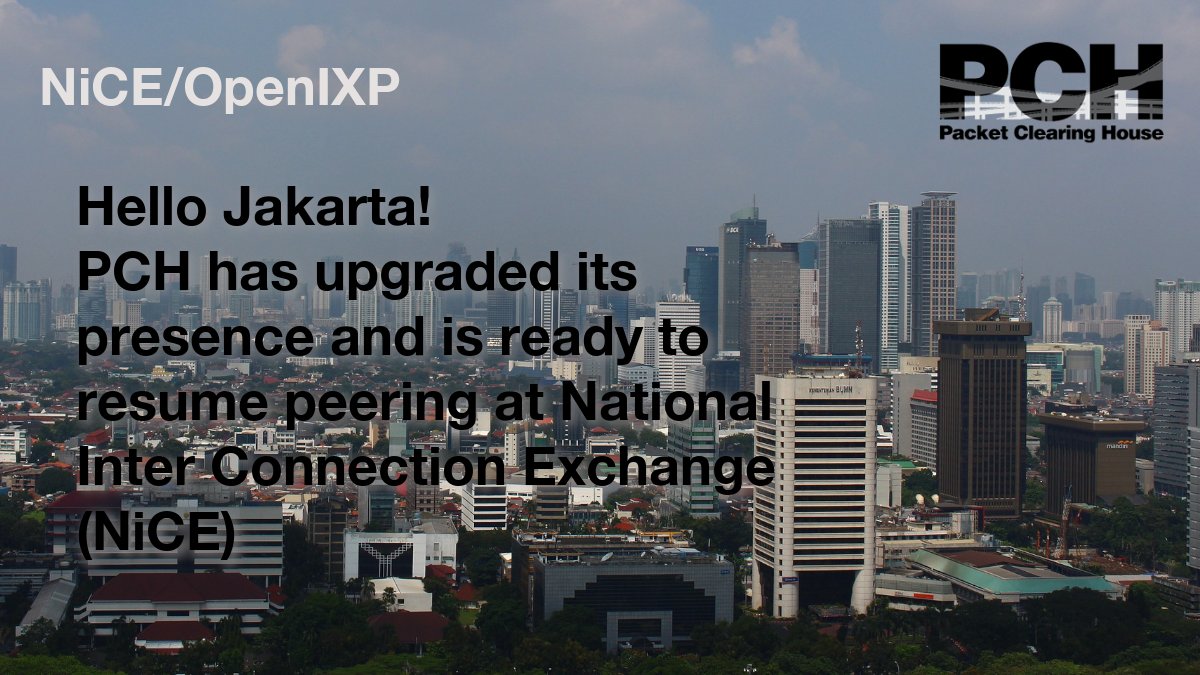 PCHglobal's tweet photo. We upgraded our DNS node at National Inter Connection Exchange (NiCE/OpenIXP) and ready to resume peering! ๐
Thank you @NiCE_OpenIXP team for helping us to make this happen!
#DNS #peering #Quad9 https://t.co/LKOsGYgMQR