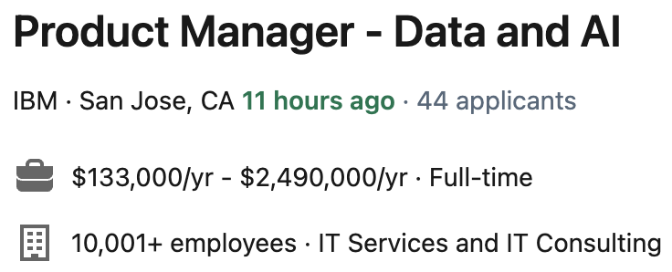 Salary ranges are getting out of hand