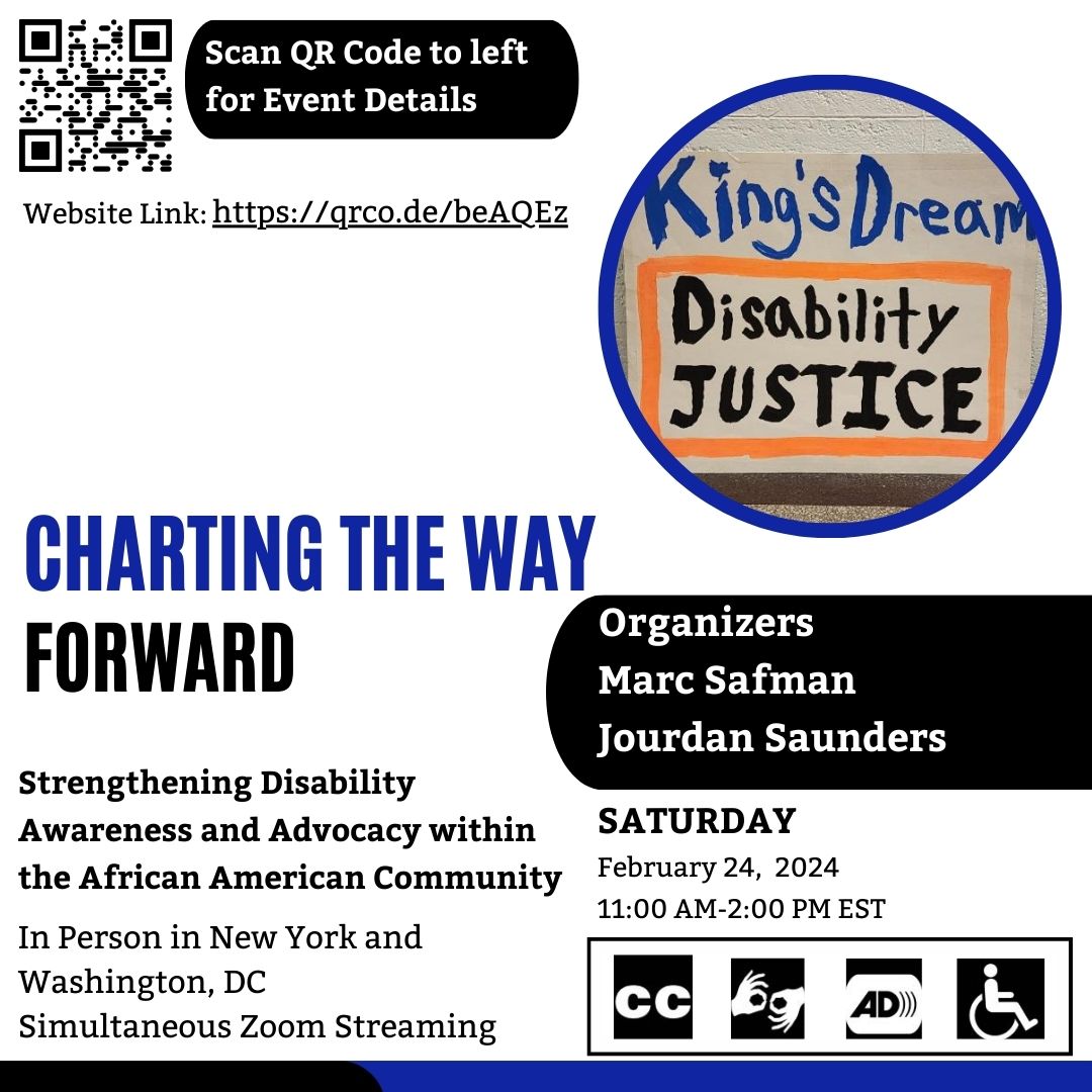 JourdanSaunders's tweet photo. Charting the Way Forward: Strengthening Disability Awareness and Advocacy within the African American Community.
Sponsors and Volunteers. DM for details!
Register for Event Updates: https://t.co/6avEUnXxys
#AfricanAmericanCommunity #VolunteerOpportunities #SponsorshipNeeded https://t.co/6fjRpwacmn