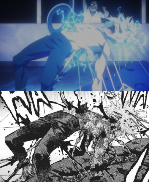 shiggishot's tweet photo. Comparison of Censorship in My Hero Academia Anime vs Manga [ A Thread 🧵🪡]

1. Ujiko experimenting on Shigaraki https://t.co/OklbsvLy9A