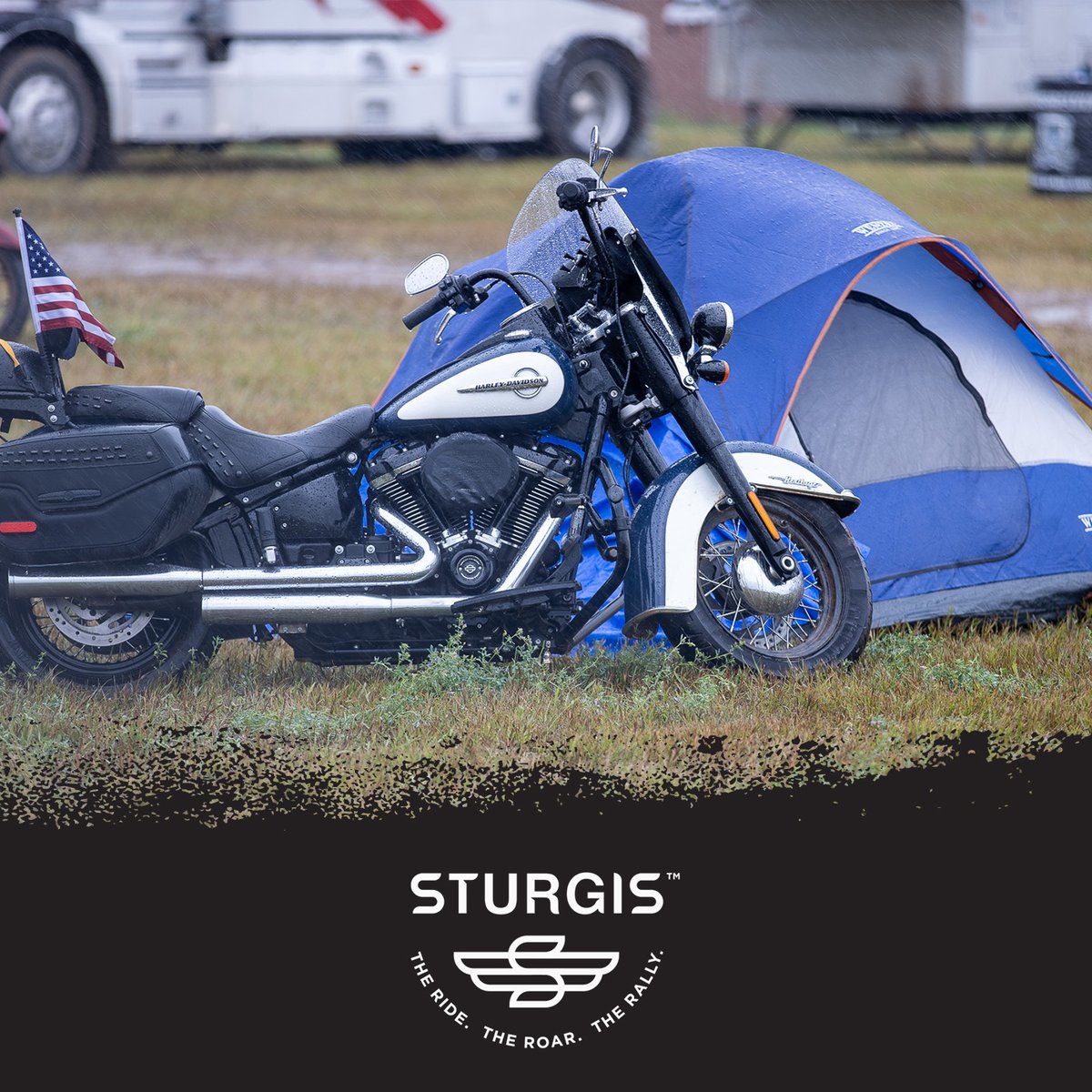 Sturgis goer essentials: - A Harley - A tent (optional) #sturgis #sturgisrally