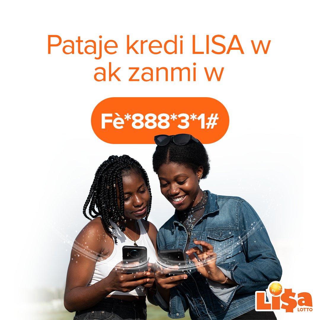LisaLottoht's tweet photo. Pataje yon mòso nan sa w genyen nan Lisa ak nenpòt ki moun ou vle, poul jwe.🙏
#lisalotto #boletsouselile
#sellisakifelkonsa https://t.co/Bm3WkPLrSx