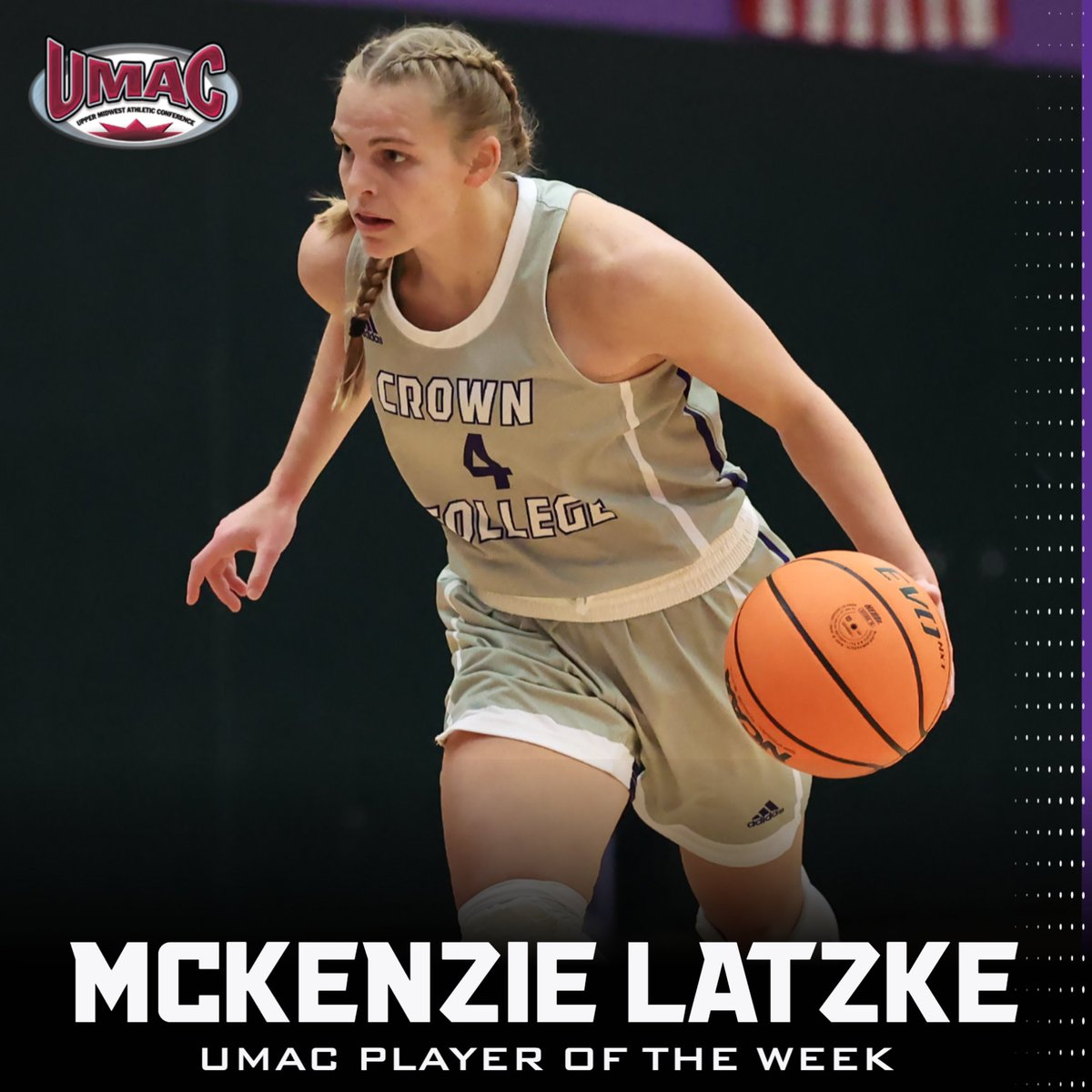 McKenzie Latzke earns @umacathletics Player of the Week honors for the 1st time this season! #GoPolars #D3hoops #NCAA @kwiktrip @crownwbb