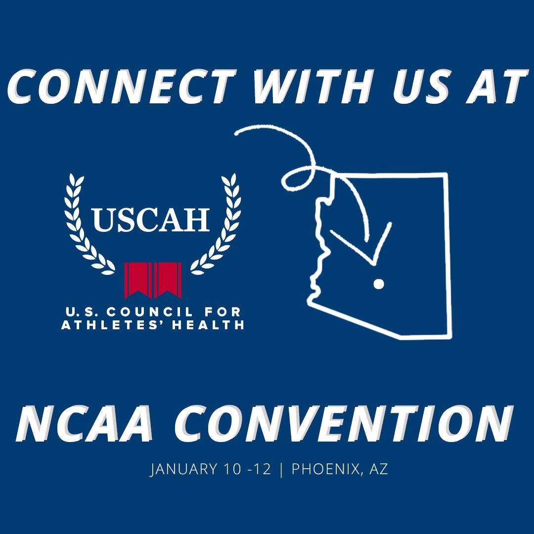 The <a href="/NCAA/">NCAA</a> Convention kicks off tomorrow!

We're excited to gather in Phoenix to chat about athlete health, safety, and well-being.

#ForAthletesHealth
