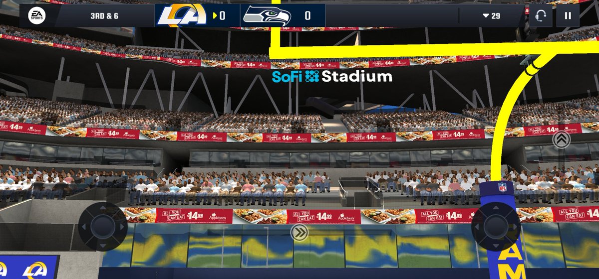 Blad3sharp's tweet image. Some more screenshots of the Applebee&apos;s ads in licensed stadiums #bids #bidstack