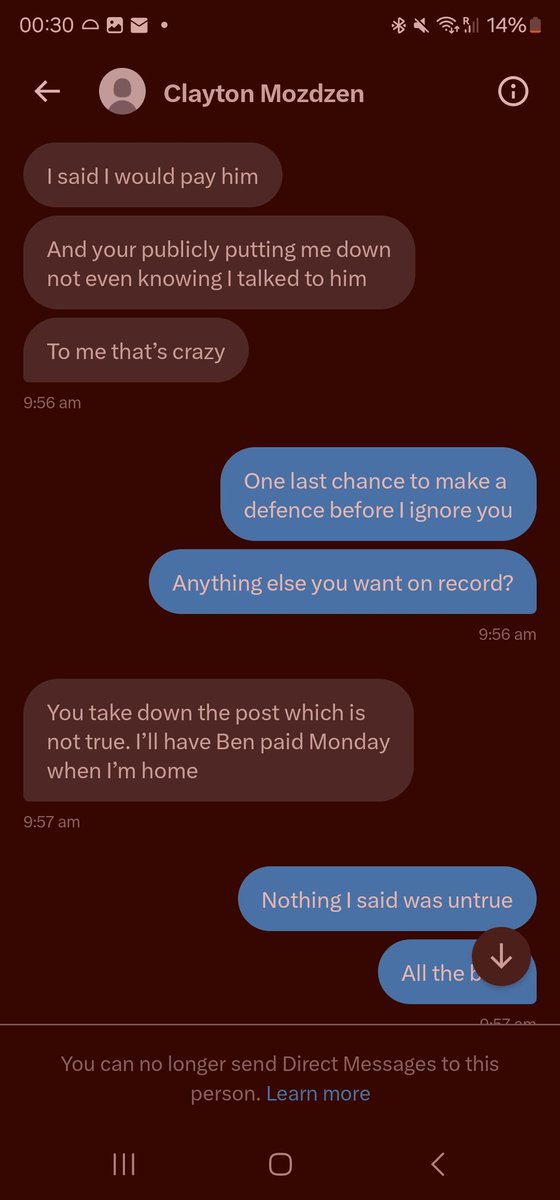 Scam update:

Clayton Mozden, who sold action to me and Ben Heath, and then went radio silent after he won money, in 2016.

Here are some screenshots of the conversation. (Apologies for the blue light filter).

He said he would pay me and Ben Heath back, after scamming us 7 years…