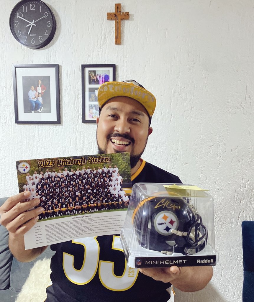 Gracias @LosSteelers, es una verdadera joya!
@CamHeyward Youre the best, man!!! #HereWeGo #WPMOYChallenge