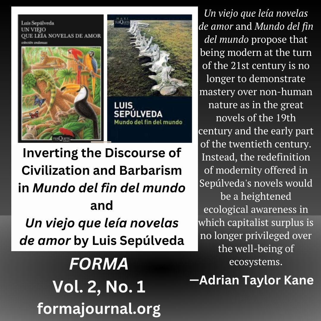 Exploring the Environmental Humanities in Latin America formajournal.org/kane  Available now!