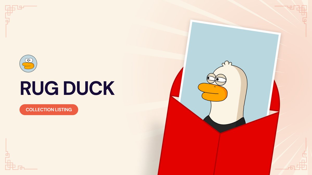🧧 LISTING 🧧

<a href="/SeiRugDuck/">Rug Duck Association</a> is now LIVE on Pallet Exchange! 🦆

To celebrate, we are giving away Rug Duck NFTs to active tradooors on the Pallet marketplace.

pallet.exchange/collection/rug…

RT &amp; Drop your $SEI wallet below to enter. Happy trading. 🔴⚪️