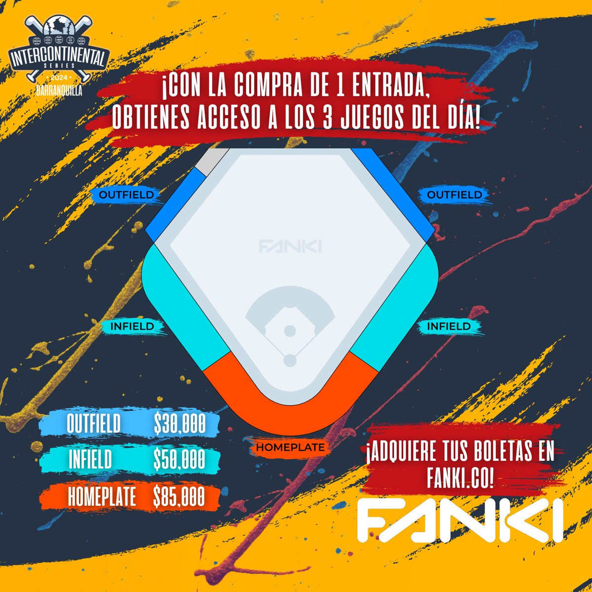 ipbseries's tweet photo. ¡BOLETAS A LA VENTA🎟️⚾🇨🇴!

Las entradas para la Serie Intercontinental ya están disponibles en https://t.co/CVwLWach0l 👀.

IMPORTANTE🛑: con una boleta podrás entrar a todos los juegos del día 😁. 

¡NO TE PIERDAS LA FIESTA DEL BÉISBOL INTERNACIONAL🥳🎉🎊🪇 ! https://t.co/qV638dVmqB
