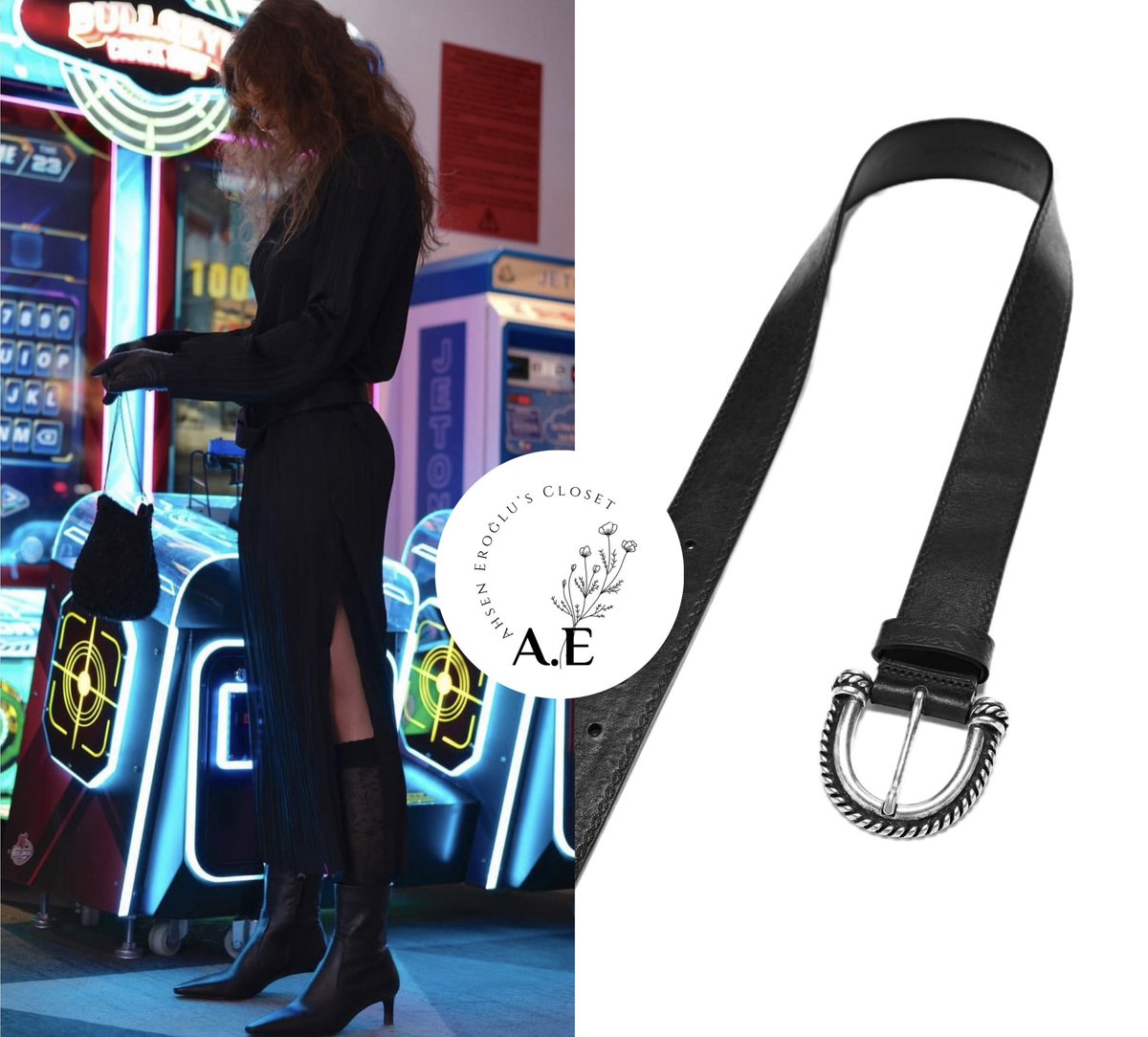 AhsenCloset's tweet photo. January 8th 2024 —— Ahsen via Instagram 🖤
——
Ahsen looks sophisticated in her Cos Long-Sleeved Plissé Midi Dress (on sale for £75) which she accessorized with Massimo Dutti’s Leather Belt with Embossed buckle (£24.95).

#ahseneroğlu https://t.co/dLLI51izAE