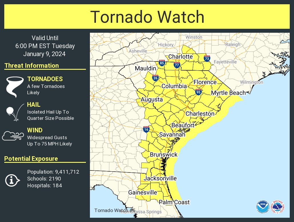 NWS Columbia tweet media