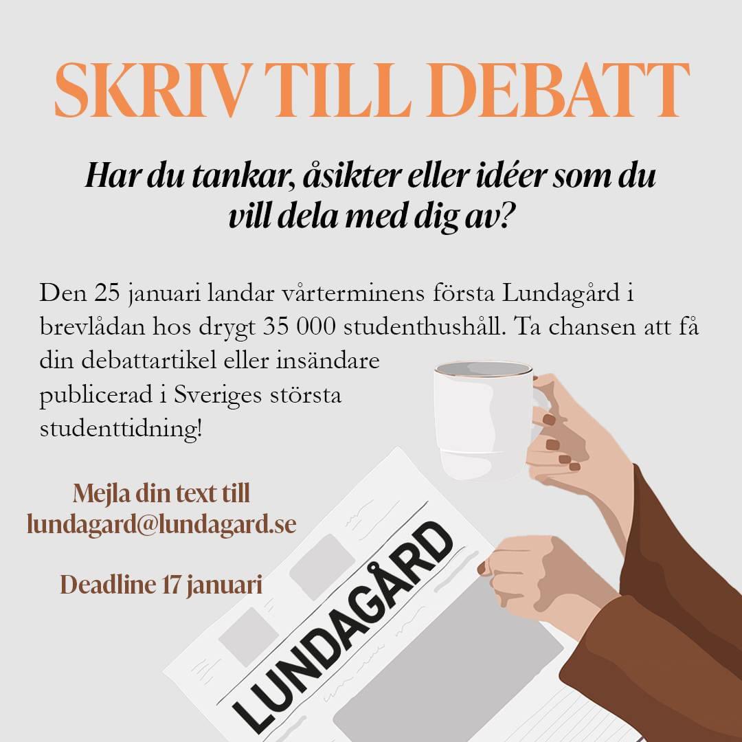 Tidningen Lundagård tweet media