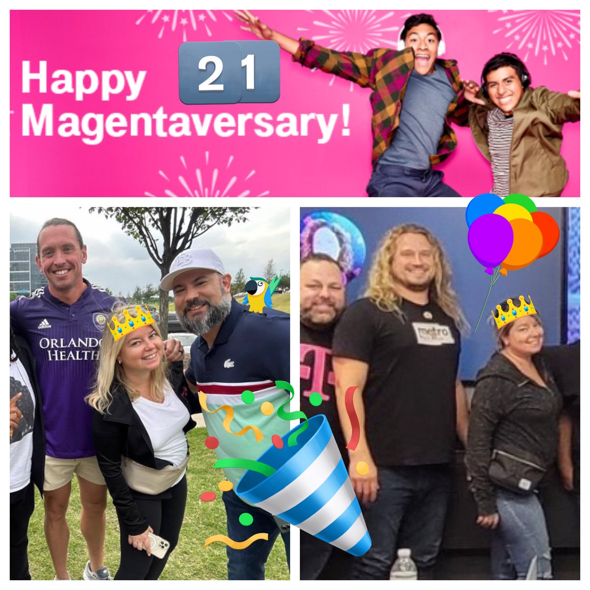 In 2003, In the Club, was top of the charts which is funny because that’s when @KatyaRaskin joined the @TMobile Club!!! Happy 21 and we appreciate all you do and have done! @thayesnet