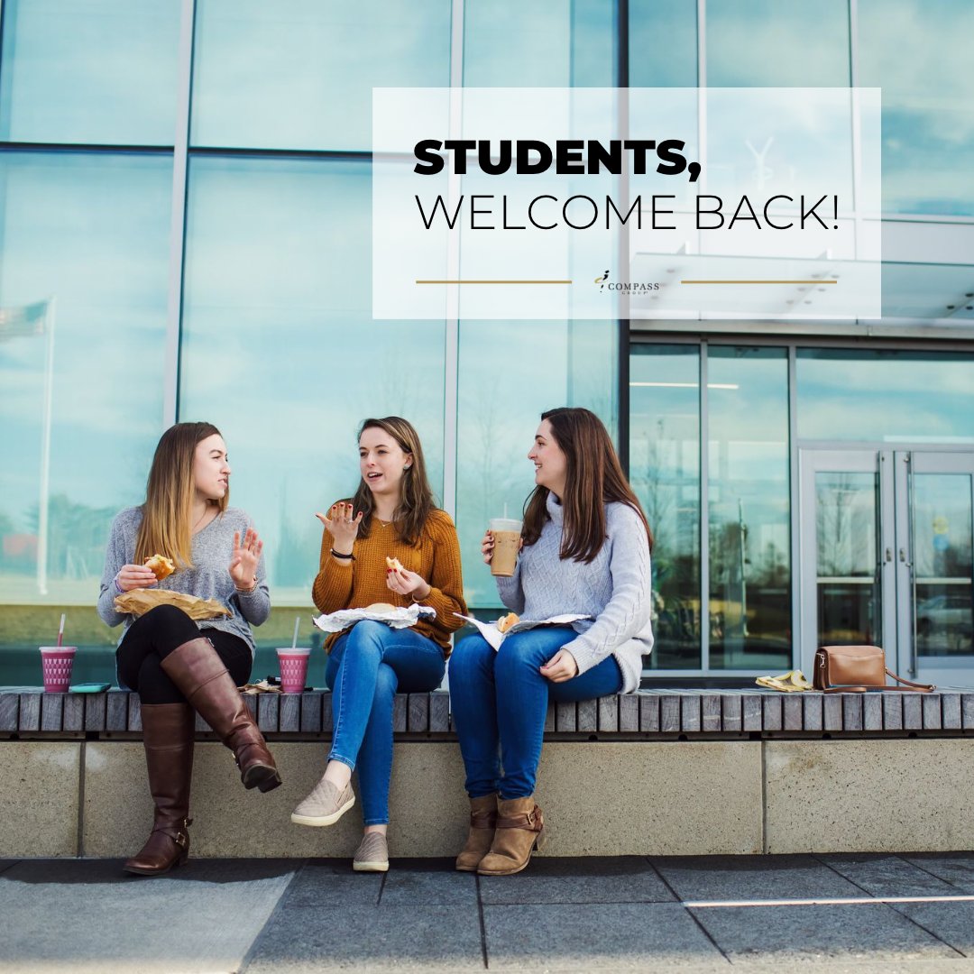 Wishing all students a great start to the new semester! As campuses fill up again, our Compass Group associates are geared up to fuel your journey ahead. 🥳 Let’s conquer this semester together! 👏