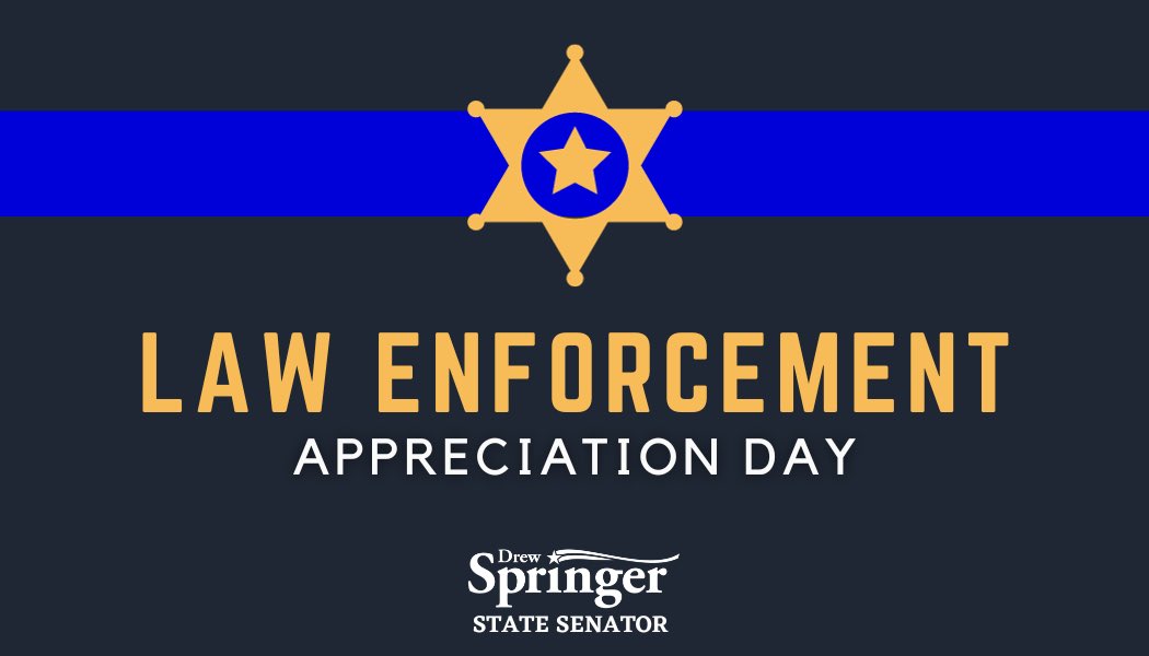 Today we honor our law enforcement officers for their service and commitment to protecting our communities. Thank you to all the brave men and women who dedicate their lives to keeping Texans safe! #txlege