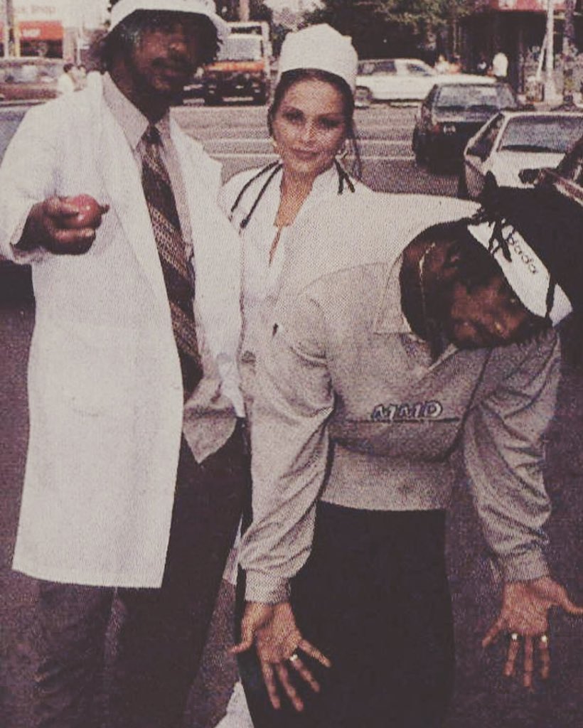 🎂 HBD @angiemartinez ! 

Pictured here in her nurse costume on the set of #HeltahSkeltah’s “Therapy” music video shoot. 1996