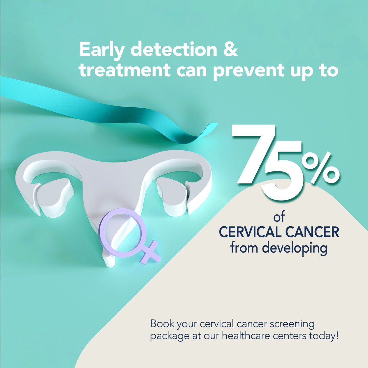 sehaclinics_ae's tweet image. It is Cervical Cancer Awareness Month!
Keep yourself protected and book your cervical cancer screening appointment with a family medicine or gynecology clinic through calling 80050 or whatsapp 024102200

 #AHS #SEHA #AbuDhabi #InAbuDhabi #CervicalCancerAwarenessMonth