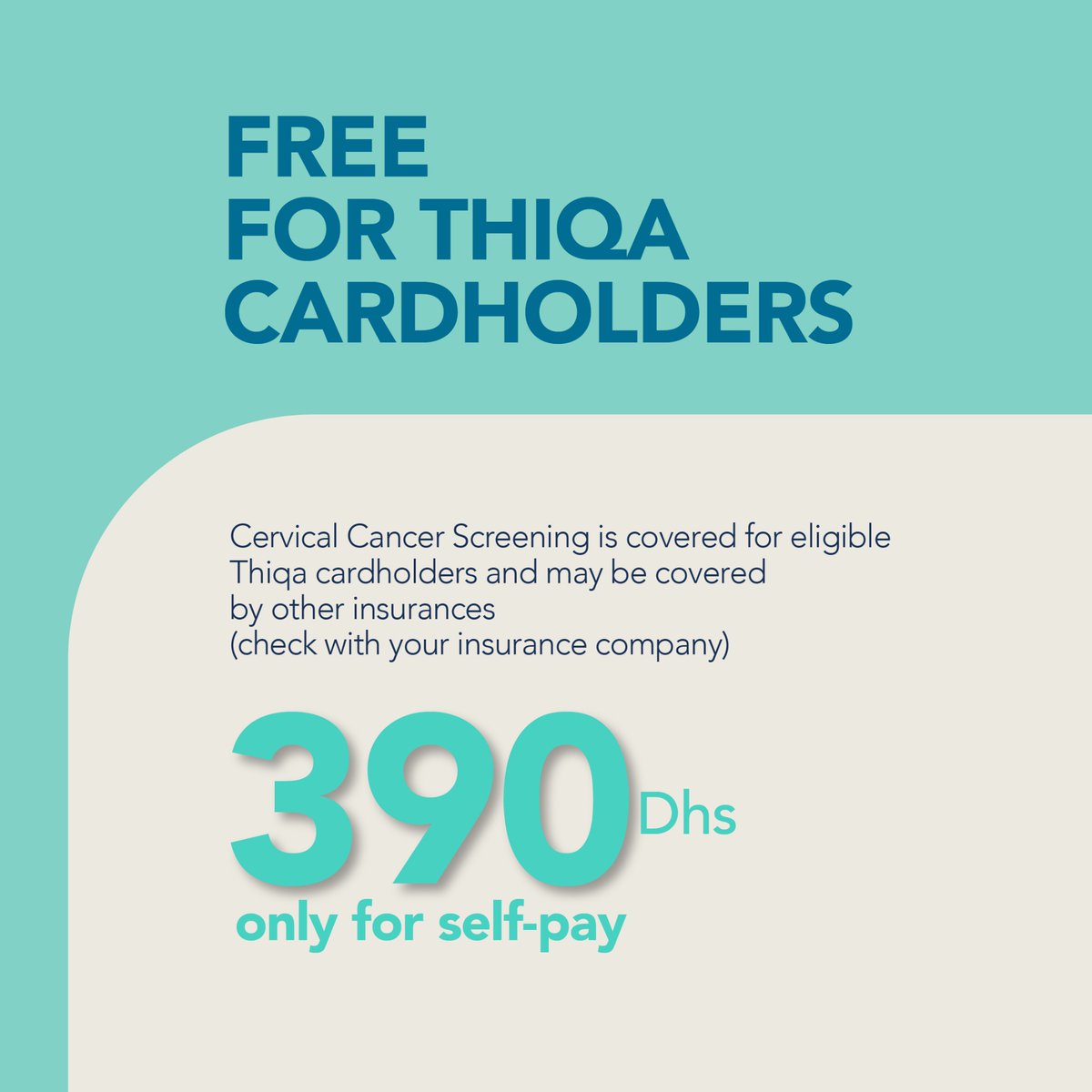 sehaclinics_ae's tweet image. It is Cervical Cancer Awareness Month!
Keep yourself protected and book your cervical cancer screening appointment with a family medicine or gynecology clinic through calling 80050 or whatsapp 024102200

 #AHS #SEHA #AbuDhabi #InAbuDhabi #CervicalCancerAwarenessMonth