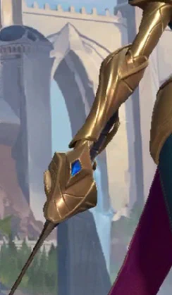 I don't think it's Diana or Fiora, their weapons have a different handle. Diana's weapon is way bigger too in that part. Unless they changed design for the cinematic, which is not impossible, but from what we have, doesn't seem neither. 