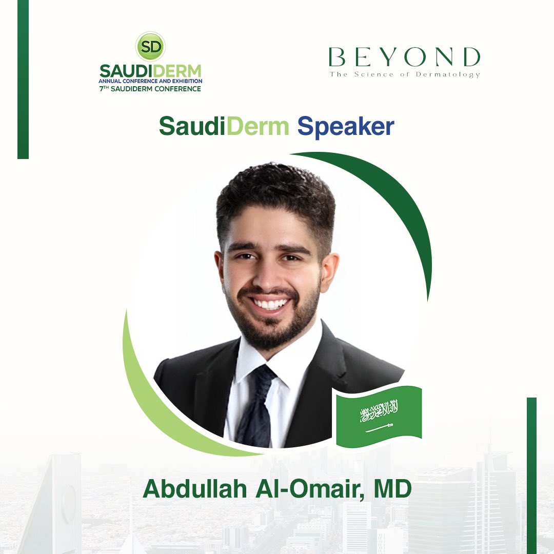 We are honored to announce Dr. Abdullah Al-Omair as one of our speakers in the 7th SD Conference and Exhibition!

🗓️January 18th workshop, 19-20 conference
📍Crown Plaza RDC, Riyadh SA

 Register Now: (Saudiderm.com)

#SaudiDerm24