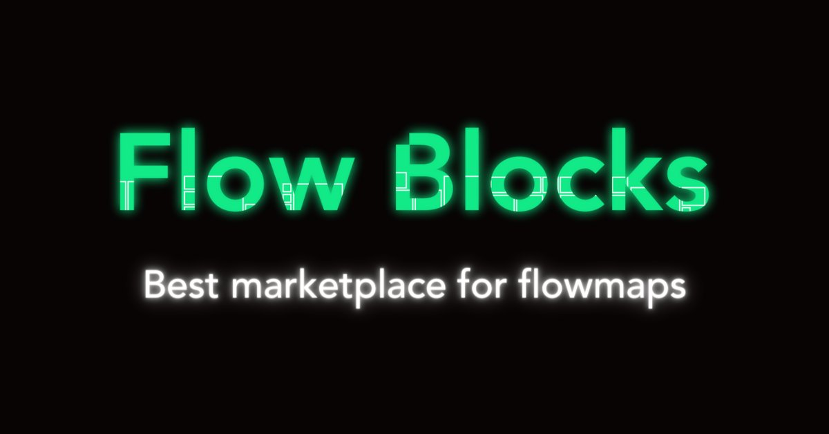 Introducing Flow Blocks: The first marketplace to discover, buy, and trade your flowmaps. The marketplace opens on Thursday, January 11 at 9:00 AM PT. Full details below. 🧵