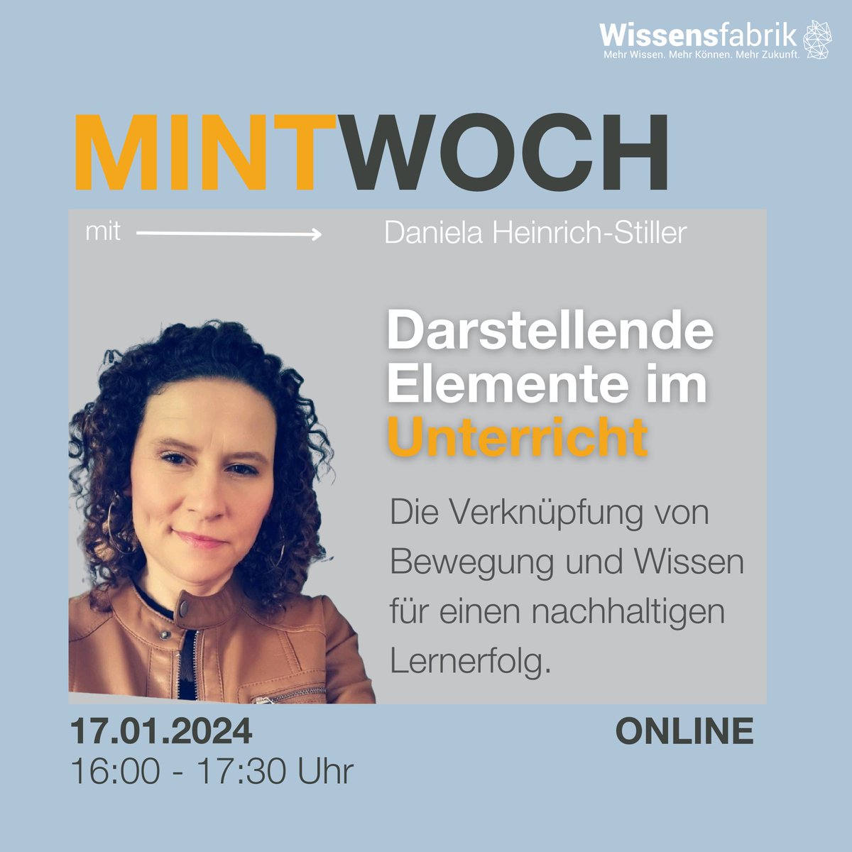 Im Rahmen unserer MINTwoch-Reihe laden wir einmal im Monat Expert*innen aus der vielfältigen MINTwelt ein. Online und kostenfrei.

Hier geht's zur Anmeldung:
…fa-events-portal.powerappsportals.com/event/registra…

#unterrichtsideen #unterrichtsmaterial #twlz  #mintbildung #schule #bildung